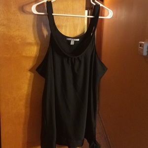 Sleeveless black top